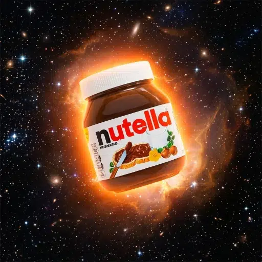 Floating Nutella Jar