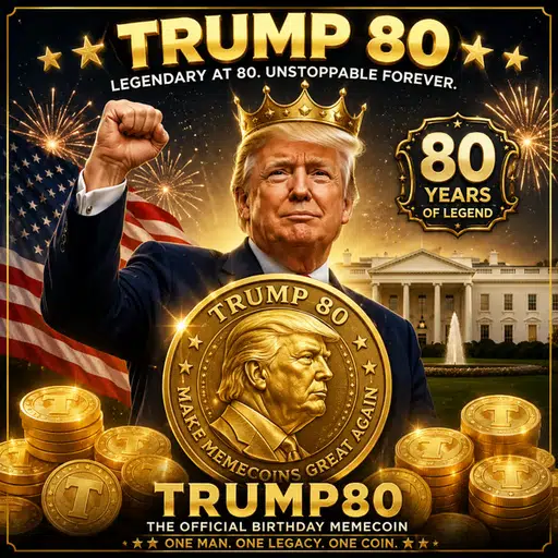 Trump 80 gold coin