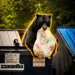 Bear Trash Can logo