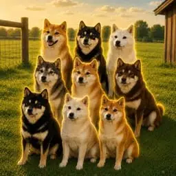 The 9 Shibas logo