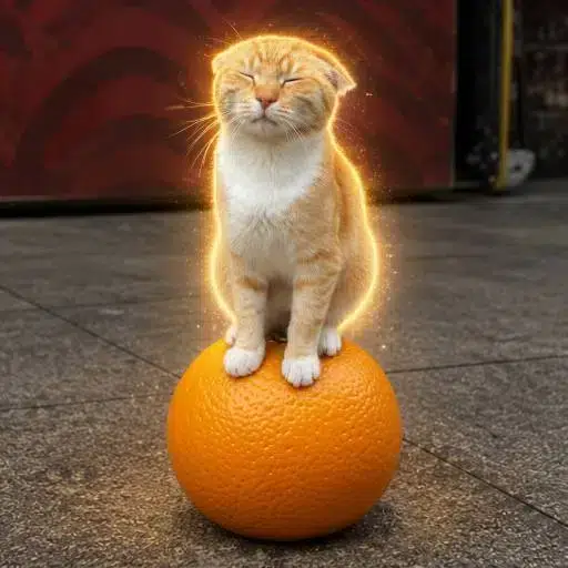 Friendly Orange Cat⁠ logo