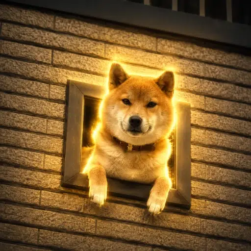dog in window logo