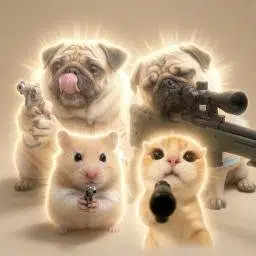 animals wif gun logo