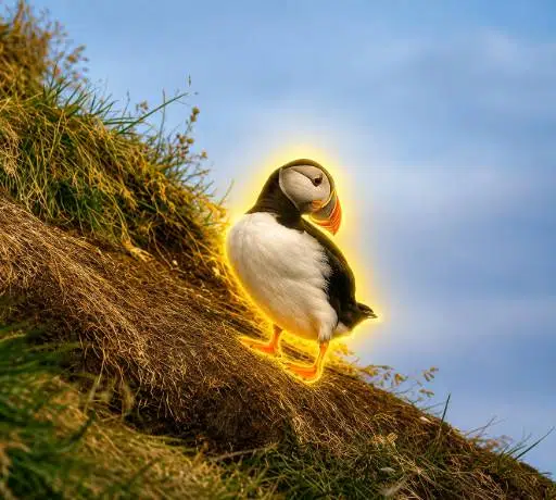 The Meliorism Puffin logo